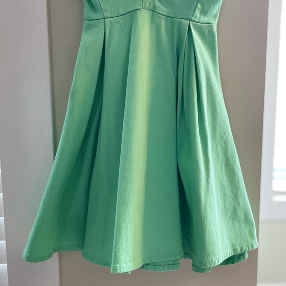 Mint Deep V Dress - Picture 3 of 8